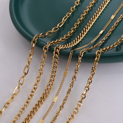 18K Gold-Plated Minimal Chain Necklace Collection