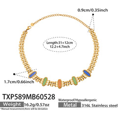 18K Gold-Plated Cat-Eye Accent Jewelry