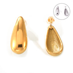 Polished Teardrop Stud Earrings