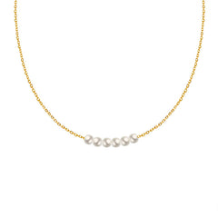 18K Gold-Plated Faux Pearl Chain Necklace Designs