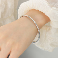 Slim Polished Bangle Bracelet