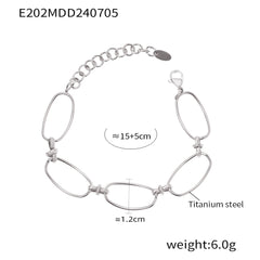 Open Oval Link Bracelet