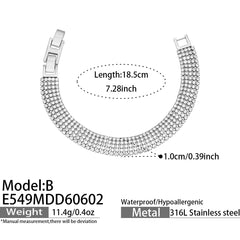 18K Gold-Plated Cubic Zirconia Bracelet or Clasp