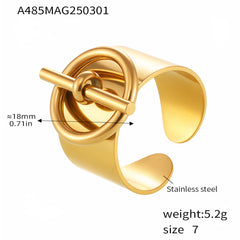 18K Gold-Plated Sculptural Ring Collection