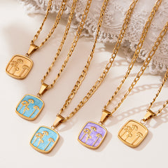 Heart Lock or Colored Pendant Necklace