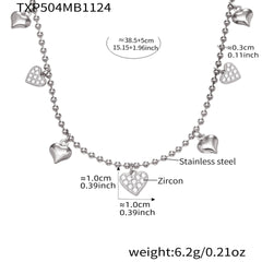 Heart Charm Necklace, Bracelet, Anklet or Earrings