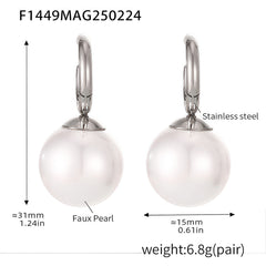 Shell Pearl-Look Necklace, Earrings & Ring