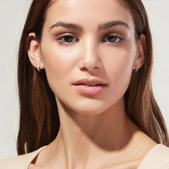 Nicolette Dainty Pearl Hoop Earrings