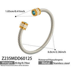 Cubic Zirconia Open Cuff Bracelet Designs