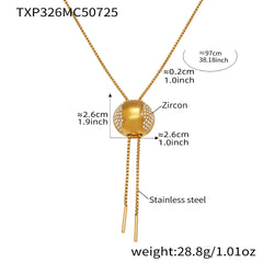 Cubic Zirconia Sphere Necklace, Earrings & Ring