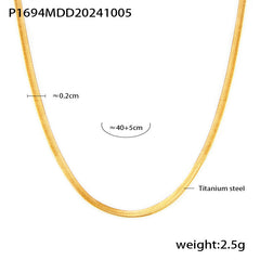 Pearl-Look Triangle Pendant Necklace