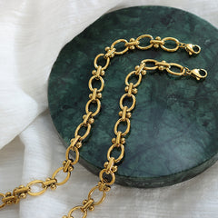 Oval Link Stainless Steel Chain Bracelet