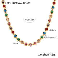 Cubic Zirconia Tennis Necklace & Bracelet