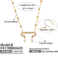 18K Gold-Plated Freshwater Pearl Tassel Necklace