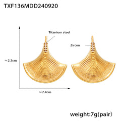 Fan Shell Pendant Necklace or Earrings