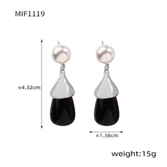 Color Resin Stud and Hoop Earring Designs