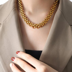 Chunky Link Toggle Necklace & Bracelet