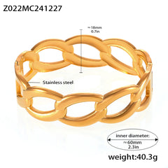 18K Gold-Plated Statement Bangle Designs