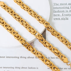 Gold-Tone Rounded Link Bracelet