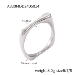 Textured Cubic Zirconia Statement Rings