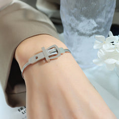 Buckle Snake Chain Necklace & Bracelet