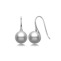 Nadine Pearl Huggie Earrings