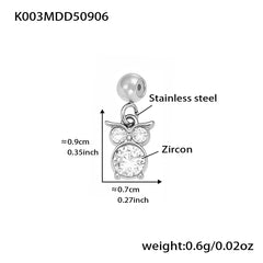 18K Gold-Plated Cubic Zirconia Charms and Chain Designs