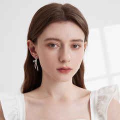 Daphne Dainty Bow Stud Earrings No. 182907