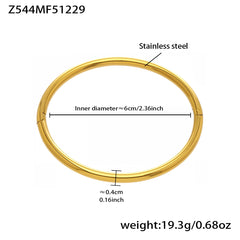18K Gold-Plated Heart Detail Cuff Bracelet
