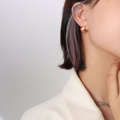Faceted Geometric Stud Earrings