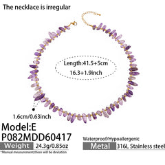 Natural Stone Beaded Necklace Designs