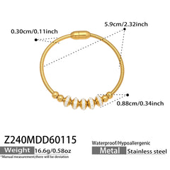 Charm-Accent Flexible Cuff Bracelets