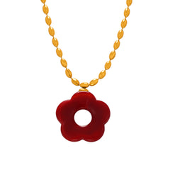Color Resin Flower Pendant Jewelry