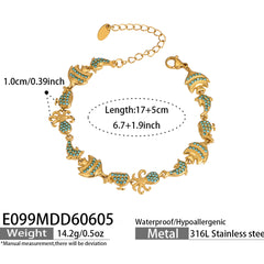 Ocean Charm Cubic Zirconia Bracelets