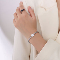 18K Gold-Plated Heart Shell Detail Bracelet