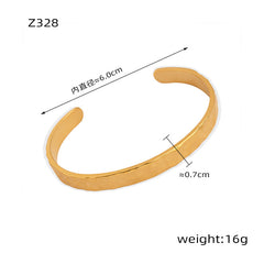 Hammered Open Cuff Bracelet