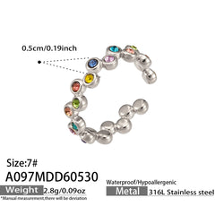 18K Gold-Plated Cubic Zirconia Open Ring