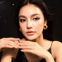 Nicolette Vintage-Inspired Pavé Hoop Earrings No. 040955