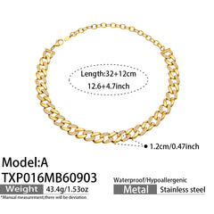 Cubic Zirconia Cuban Link Necklace or Bracelet