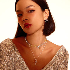 Daphne Dainty Bow Necklace