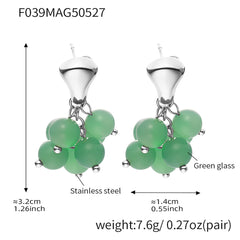 Bead Cluster Drop Earrings