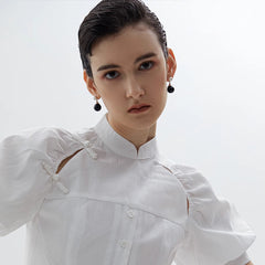 Camille Vintage-Inspired Pearl Stud Earrings No. 214331