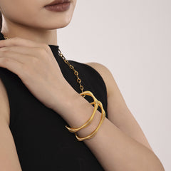 Textured Spiral Open Bangle Designs