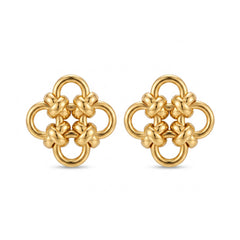 Daphne Vintage-Inspired Clover Stud Earrings