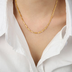 Textured Geometric Necklace Collection