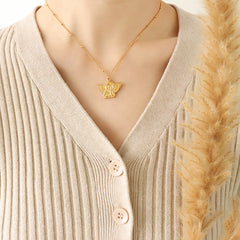Winged Angel Pendant Necklace