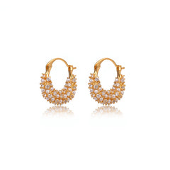Camille Vintage-Inspired Pearl Stud Earrings No. 796411