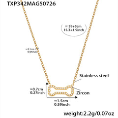 Bone & Chili Cubic Zirconia Necklace & Bracelet