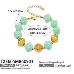 Faceted Color Resin Geometric Jewelry