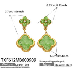 Color Crackle Accent Flower Jewelry